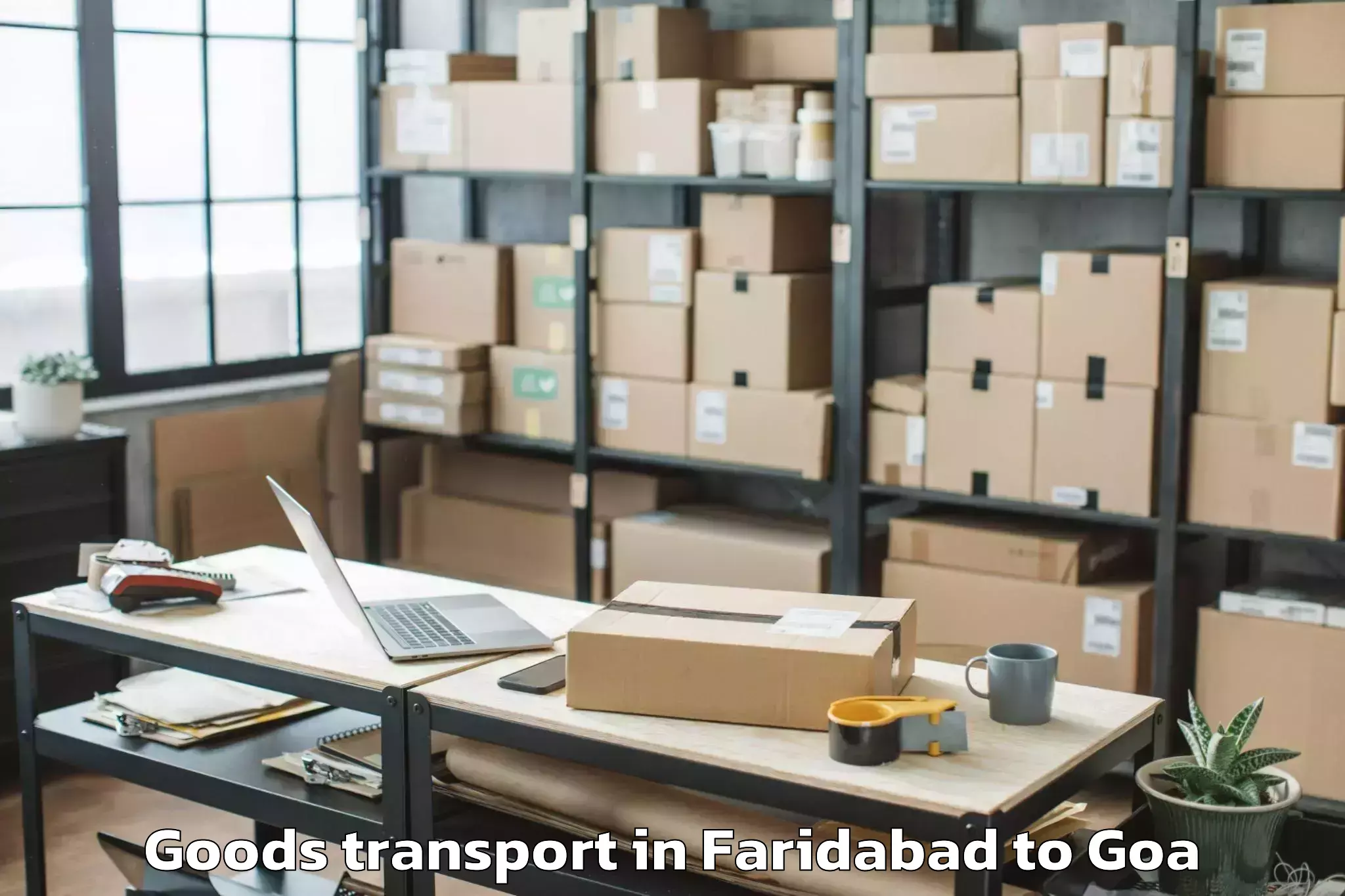 Leading Faridabad to Ponda Goods Transport Provider